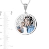 Thumbnail Image 4 of Engravable Photo Family Tree Swivel Disc Pendant in 14K White, Yellow or Rose Gold (1 Image and 4 Lines)