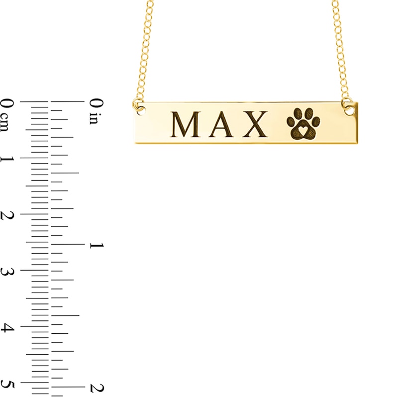 32.0mm Engravable Cursive Nameplate Necklace (1 Line)