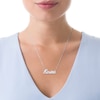 Thumbnail Image 2 of Handwriting Name Necklace in 14K White, Yellow or Rose Gold (1 Image)