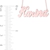 Thumbnail Image 2 of Handwriting Name Necklace in 14K White, Yellow or Rose Gold (1 Image)