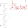Thumbnail Image 3 of Handwriting Name Necklace in 14K White, Yellow or Rose Gold (1 Image)