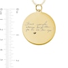 Thumbnail Image 4 of Engravable Your Own Handwriting Disc Pendant in 14K White, Yellow or Rose Gold (1 Image and 4 Lines)