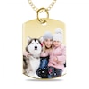 Thumbnail Image 1 of Medium Engravable Photo Dog Tag Pendant in 14K White, Yellow or Rose Gold (1 Image and 3 Lines)