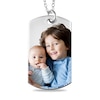 Thumbnail Image 1 of Large Engravable Photo Dog Tag Pendant in 14K White, Yellow or Rose Gold (1 Image and 4 Lines)