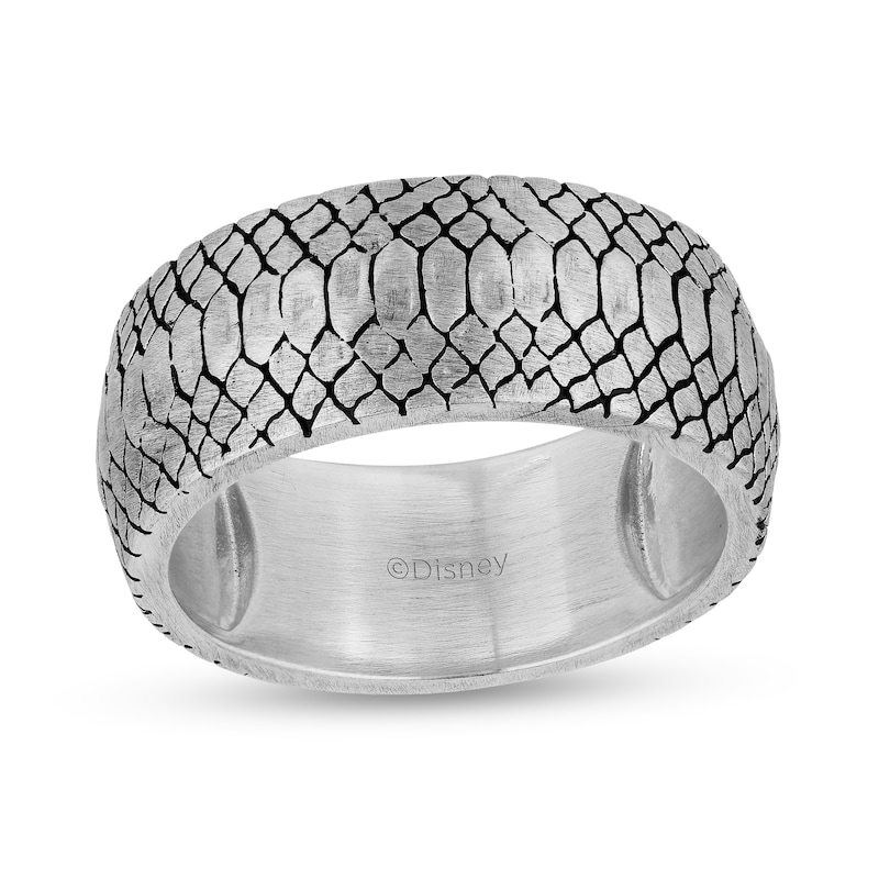 Main Image 1 of Enchanted Disney Oxidized Snake Skin Ring in Sterling Silver - Size 10
