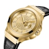 Thumbnail Image 2 of Men's JBW Saxon 1/6 CT. T.W. Diamond 18K Gold Plate Strap Watch (Model: J6373C)