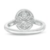 Thumbnail Image 5 of Love's Destiny by Zales 1 CT. T.W. Certified Oval Diamond Frame Engagement Ring in 14K White Gold (I/SI2)