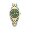 Thumbnail Image 0 of Previously Owned - Men's Rolex Datejust Two-Tone 18K Gold Watch with Green Dial