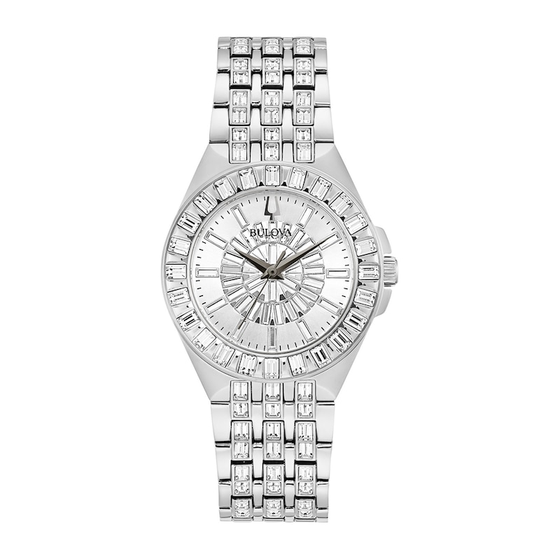Main Image 1 of Ladies' Bulova Phantom Crystal Accent Watch with Silver-Tone Dial (Model: 96L278)