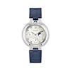 Thumbnail Image 1 of Ladies' Bulova Rubaiyat 1/3 CT. T.W. Diamond Moon Phase Strap Watch with Mother-of-Pearl Dial (Model: 96R237)