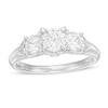 Thumbnail Image 0 of 1-1/2 CT. T.W. Certified Diamond Past Present Future® Engagement Ring in 14K White Gold (I/I2)