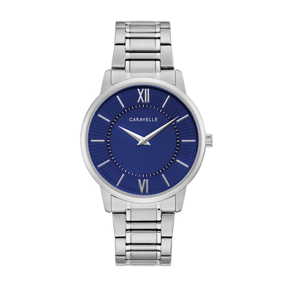 Men's Caravelle by Bulova Watch with Blue Dial (Model: 43A151)
