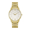 Thumbnail Image 0 of Men's Caravelle by Bulova Gold-Tone Watch with White Dial (Model: 44A114)