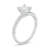 Thumbnail Image 2 of Celebration Ideal 1 CT. T.W. Certified Princess-Cut Diamond Engagement Ring in 14K White Gold (I/I1)