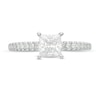 Thumbnail Image 3 of Celebration Ideal 1 CT. T.W. Certified Princess-Cut Diamond Engagement Ring in 14K White Gold (I/I1)