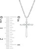 Thumbnail Image 2 of Diamond Accent Cross Pendant in Sterling Silver