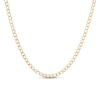 Thumbnail Image 1 of Italian Gold 3.3mm Diamond-Cut Curb Chain Necklace in Hollow 14K Gold - 24"