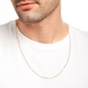 Thumbnail Image 2 of Italian Gold 3.3mm Diamond-Cut Curb Chain Necklace in Hollow 14K Gold - 24"