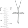 Thumbnail Image 2 of Diamond Accent Cross Pendant in Sterling Silver