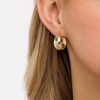 20.0mm Graduated Wide Dome Hoop Earrings in 10K Gold