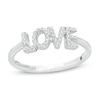 Thumbnail Image 0 of Vera Wang Love Collection 1/10 CT. T.W. Diamond "LOVE" Ring in Sterling Silver