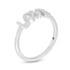 Thumbnail Image 1 of Vera Wang Love Collection 1/10 CT. T.W. Diamond "LOVE" Ring in Sterling Silver