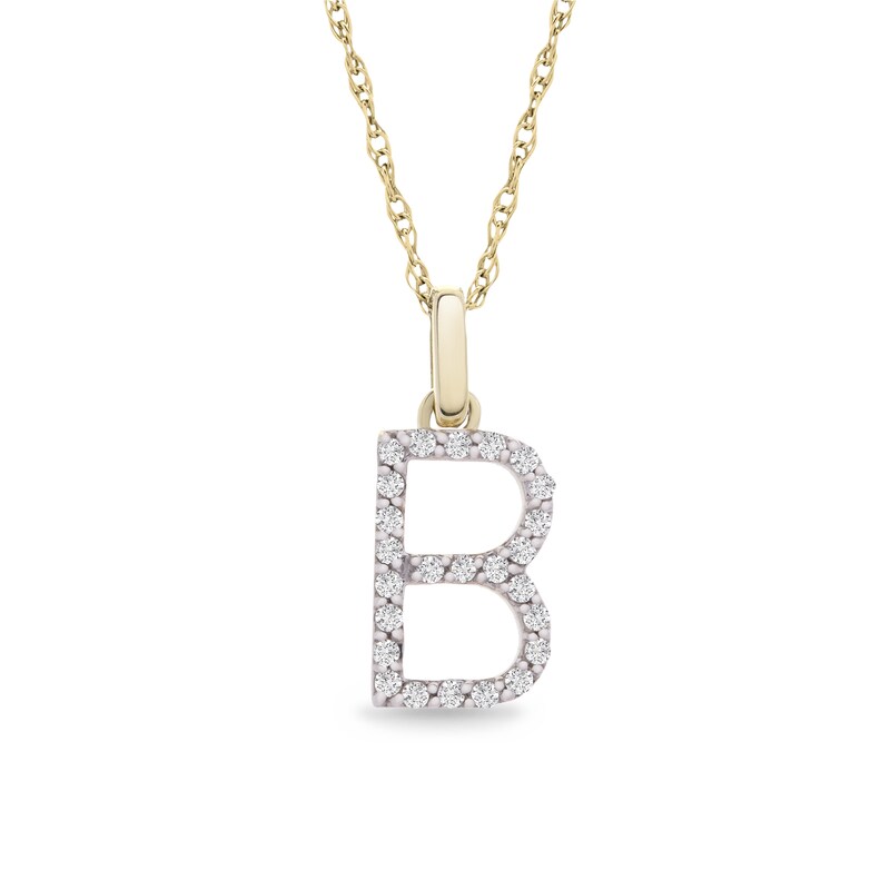 Monogram Sun diamond pendant necklace in rose gold with diamonds