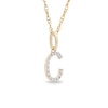 Thumbnail Image 2 of 1/10 CT. T.W. Diamond "C" Initial Pendant in 10K Gold
