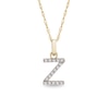 Thumbnail Image 1 of 1/10 CT. T.W. Diamond "Z" Initial Pendant in 10K Gold