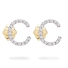 Thumbnail Image 1 of 1/10 CT. T.W. Diamond "C" Initial Stud Earrings in 10K Gold