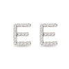 Thumbnail Image 0 of 1/10 CT. T.W. Diamond "E" Initial Stud Earrings in 10K Gold