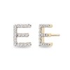 Thumbnail Image 1 of 1/10 CT. T.W. Diamond "E" Initial Stud Earrings in 10K Gold