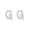 Thumbnail Image 1 of 1/10 CT. T.W. Diamond "G" Initial Stud Earrings in 10K Gold