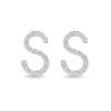 Thumbnail Image 1 of 1/10 CT. T.W. Diamond "S" Initial Stud Earrings in 10K Gold
