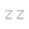 1/10 CT. T.W. Diamond "Z" Initial Stud Earrings in 10K Gold