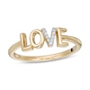 Thumbnail Image 1 of Vera Wang Love Collection Diamond Accent "LOVE" Ring in 10K Gold