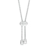 Thumbnail Image 1 of Vera Wang Love Collection 1/5 CT. T.W. Diamond "LOVE" Bolo Bracelet in Sterling Silver - 9.0"
