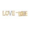 Thumbnail Image 1 of Vera Wang Love Collection 1/20 CT. T.W. Diamond "LOVE" Stud Earrings in 10K Gold