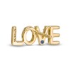 Thumbnail Image 2 of Vera Wang Love Collection 1/20 CT. T.W. Diamond "LOVE" Stud Earrings in 10K Gold