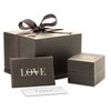 Thumbnail Image 4 of Vera Wang Love Collection 1/20 CT. T.W. Diamond "LOVE" Stud Earrings in 10K Gold