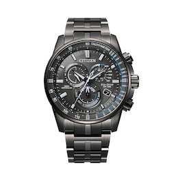 Men's Citizen Eco-Drive® PCAT Chronograph Black Watch (Model: CB5887-55H)
