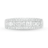 Thumbnail Image 4 of 1/2 CT. T.W. Baguette and Round Diamond Band in 10K White Gold