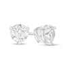 Thumbnail Image 1 of Zales Private Collection 1 CT. T.W. Certified Diamond Solitaire Stud Earrings in 14K White Gold (F/I1)