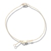 Thumbnail Image 2 of 1/10 CT. T.W. Diamond "Q" Initial Bracelet in 10K Gold - 7.5"