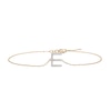 Thumbnail Image 1 of 1/10 CT. T.W. Diamond "E" Initial Bracelet in 10K Gold - 7.5"