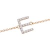Thumbnail Image 2 of 1/10 CT. T.W. Diamond "E" Initial Bracelet in 10K Gold - 7.5"