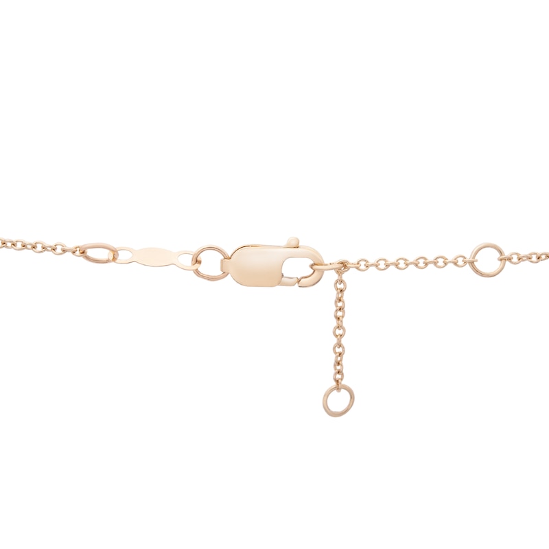Main Image 3 of 1/10 CT. T.W. Diamond "C" Initial Bracelet in 10K Gold - 7.5"