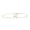 Thumbnail Image 1 of 1/10 CT. T.W. Diamond "K" Initial Bracelet in 10K Gold - 7.5"