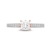 Thumbnail Image 2 of Enchanted Disney Princess 1 CT. T.W. Princess-Cut Diamond Engagement Ring in 14K Two-Tone Gold