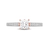 Thumbnail Image 3 of Enchanted Disney Princess 1 CT. T.W. Princess-Cut Diamond Engagement Ring in 14K Two-Tone Gold